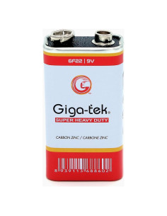 Batería Alcalina 9V Giga-tek Zinc-01 - Paquete de 1