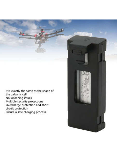 Batería de Drone RC Qinlorgo 3.7V 1800mAh Compatible E88 E88MAX E525 E99 K3