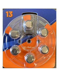 Baterías de Óxido de Zinc 1.45V Tamaño 13 Hillflower 18 Piezas 2