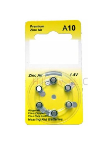 30 Piezas Batería de Aire de Zinc 1.45V Hillflower A10