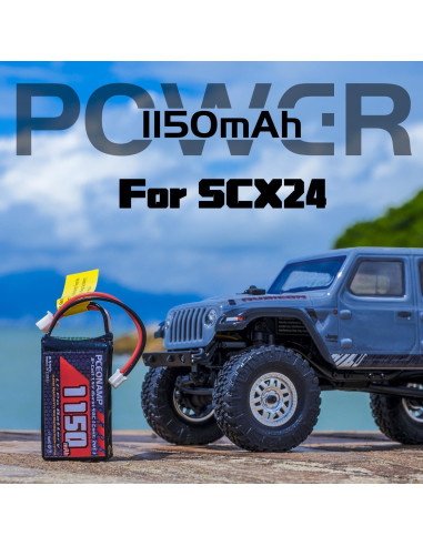 Batería Lipo 2S 1150mAh 7.4V PCEONAMP para RC SCX24
