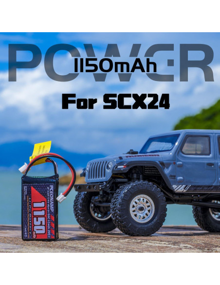 Batería Lipo 2S 1150mAh 7.4V PCEONAMP para RC SCX24