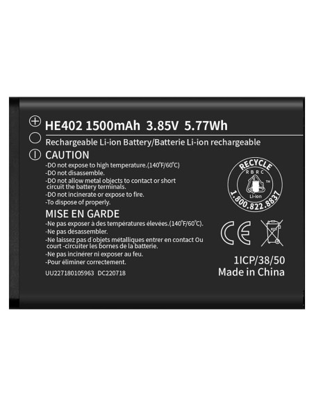 Batería de Reemplazo 1500mAh Xeceor HE402 para Nokia AT&T