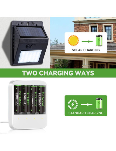 Baterías recargables AA Kruta 2000mAh - Paquete de 20