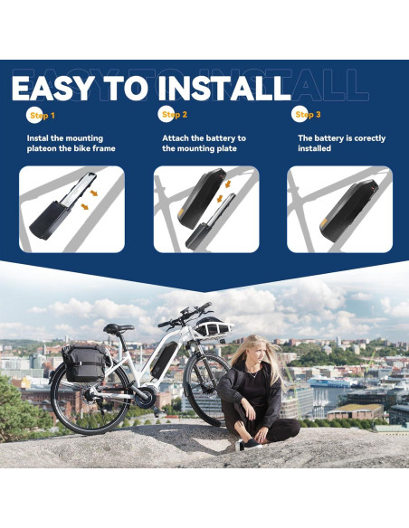 Batería de Litio 36V 10Ah LGECOLFP para Bicicleta Eléctrica