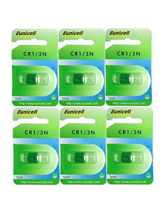 Batería de Litio 3V CR1/3N Hillflower - 6 Piezas