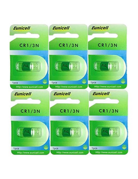 Batería de Litio 3V CR1/3N Hillflower - 6 Piezas