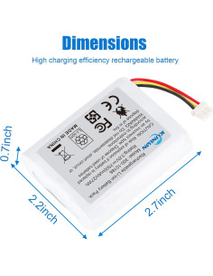 Batería KUNLUN 300-10186 3.6V 7500mAh para Panel ADT 2
