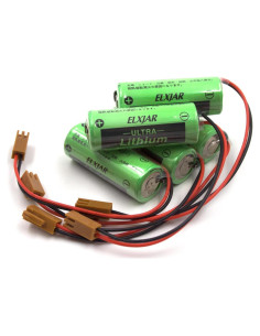 Paquete de 5 Baterías de Litio No Recargable Elxjar CR17450SE-R 3V 2200mAh