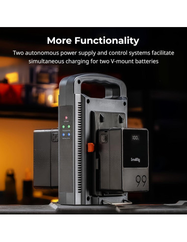 Cargador Doble Canal V Mount SmallRig 11762-SR 1.05kg