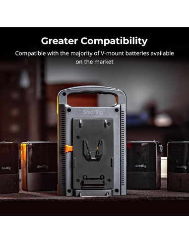 Cargador Doble Canal V Mount SmallRig 11762-SR 1.05kg
