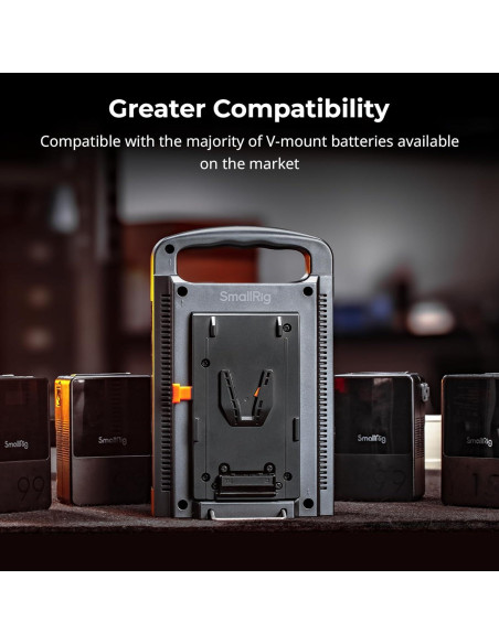 Cargador Doble Canal V Mount SmallRig 11762-SR 1.05kg