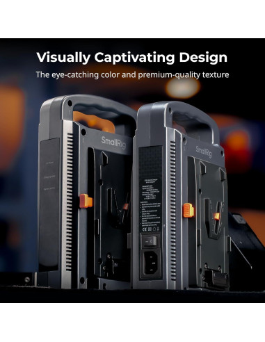 Cargador Doble Canal V Mount SmallRig 11762-SR 1.05kg