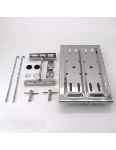 Soporte de Bandeja de Batería KIPA Universal Acero Inoxidable 34x19 cm 2