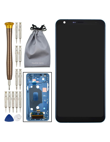 Pantalla Reemplazo LCD Touch con Marco para LG Q Stylo 4 Azul