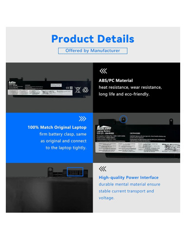 Batería de Laptop Lenovo 00HW022 24Wh 3-Celdas T460s/T470s