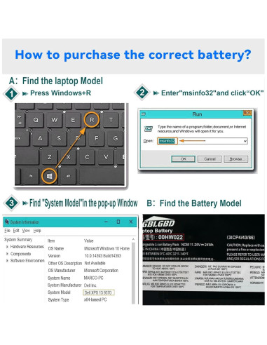 Batería de Laptop Lenovo 00HW022 24Wh 3-Celdas T460s/T470s