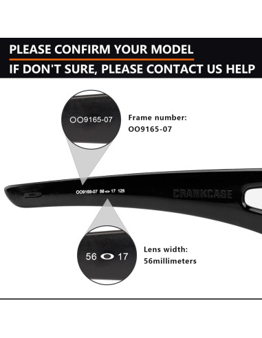 Lentes Polarizados Alphax para Oakley Sutro - Negro