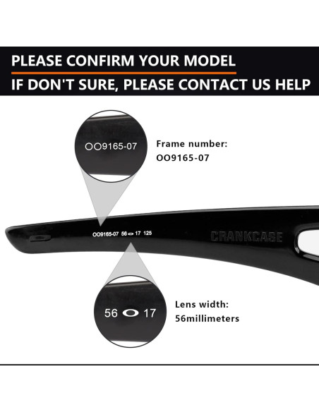 Lentes Polarizados Alphax para Oakley Sutro - Negro