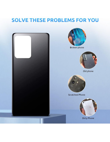 Reemplazo Cristal Trasero Xiaomi Redmi Note 12 Pro+ Negro