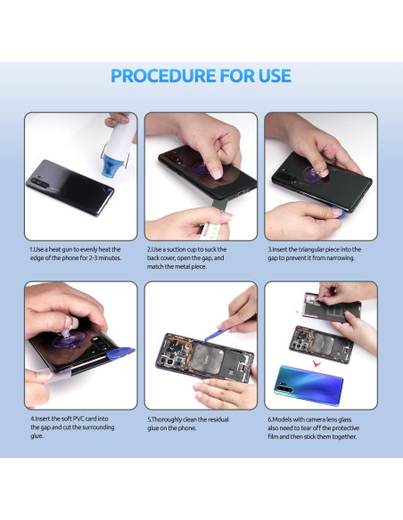 Reemplazo Cristal Trasero Xiaomi Redmi Note 12 Pro+ Negro