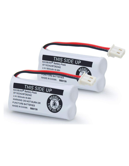 Baterías recargables BAOBIAN BT162342 para teléfono inalámbrico