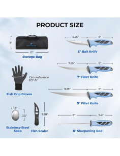 Kit Combo de Cuchillos de Filete Calamus SwiftGlide 7" y 9" 2