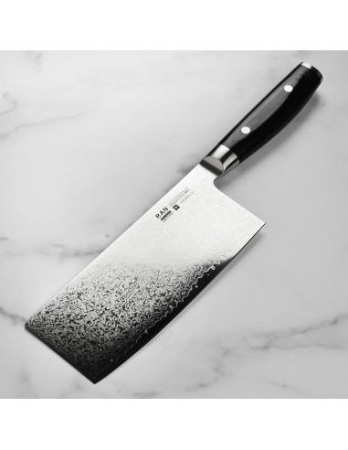 Cuchillo de Chef Chino Yaxell Ran Plus 7" 69 Capas Damasco