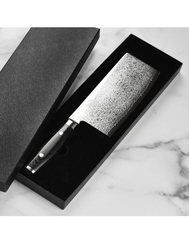 Cuchillo de Chef Chino Yaxell Ran Plus 7" 69 Capas Damasco