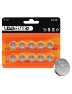 Baterías de Botón Alcalinas AG6 KUNYING Paquete de 10