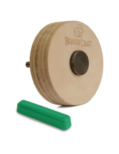 Rueda de Afilado BeaverCraft PW1 7.6cm de Cuero para Cuchillos