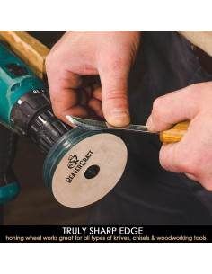 Rueda de Afilado BeaverCraft PW1 7.6cm de Cuero para Cuchillos 2