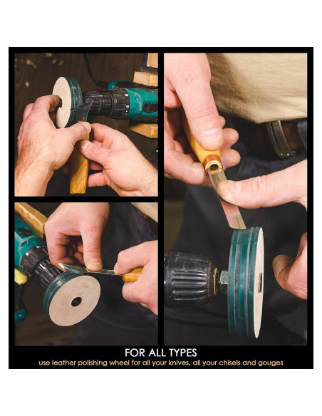 Rueda de Afilado BeaverCraft PW1 7.6cm de Cuero para Cuchillos