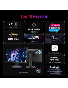 Monitor de Juegos ASUS ROG Strix 27" 4K HDR XG27UCG 160Hz 2