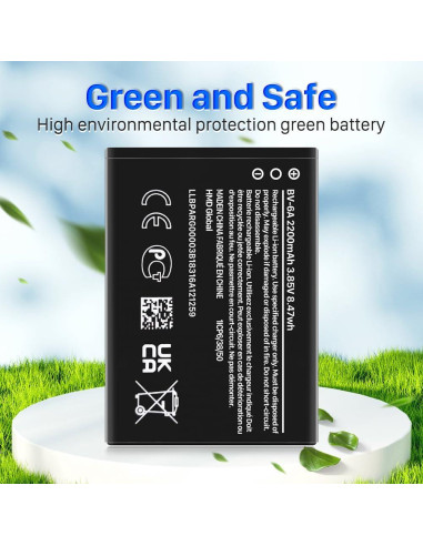 Batería BV-6A Li-ion 2200mAh para Nokia 8110 4G Flip
