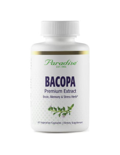 Extracto de Bacopa Paradise Herbs 60 Cápsulas Veganas Sin Gluten