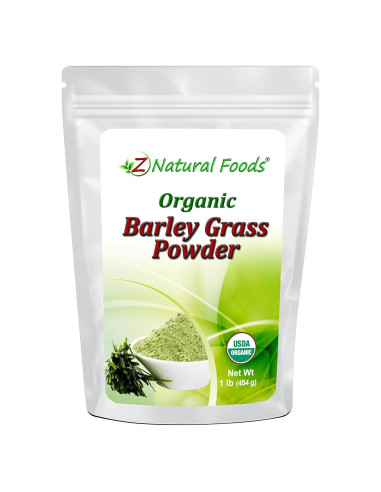 Polvo de Césped de Cebada Orgánico Z Natural Foods 453.6g
