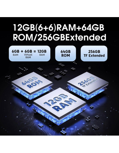 Smartphone Rugerizado Ulefone Armor X13 12GB RAM 64GB Negro