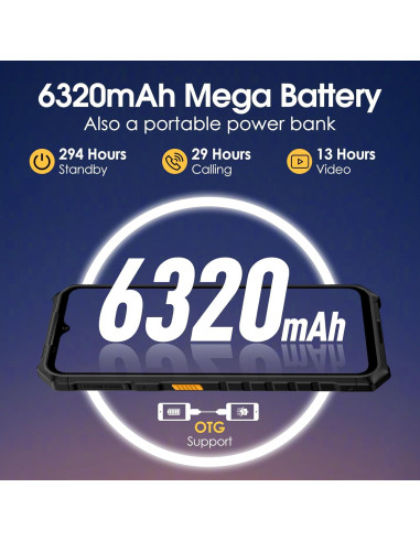 Smartphone Rugerizado Ulefone Armor X13 12GB RAM 64GB Negro