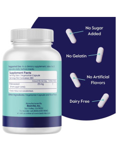 Bestvite Policosanol 25mg 180 Cápsulas Veganas Sin Gluten 2