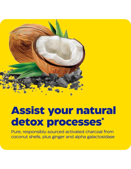 Carbón Activado Enzymedica 60 Cápsulas - Reduce Gas y Distensión