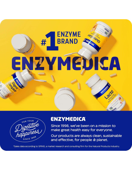 Carbón Activado Enzymedica 60 Cápsulas - Reduce Gas y Distensión