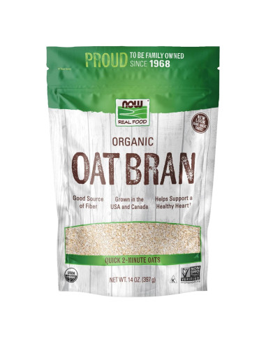 Salvado de Avena NOW Foods 397 g - Fuente de Fibra