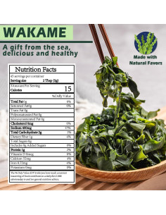 Algas Wakame Secas Premium HAVNDRAE 226.8g - Sin Gluten 2