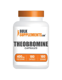 Cápsulas de Teobromina BulkSupplements 400mg - Energía y Cerebro