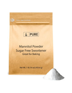 Polvo de Manitol 0.45 kg - Edulcorante Sin Azúcar - Ingredientes Puros