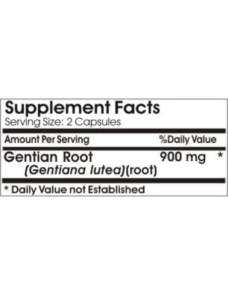 Raíz de Genciana 900mg - 90 Cápsulas Naturetition