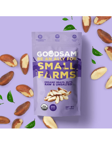 Nueces de Brasil Orgánicas GoodSAM 226.8g Crudas Sin Sal