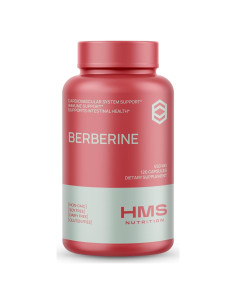 Suplemento de Berberina HCL 550mg HMS Nutrition 120 Cápsulas Veganas