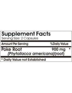 Raíz de Poke 900mg - 90 Cápsulas PureControl Suplementos 2